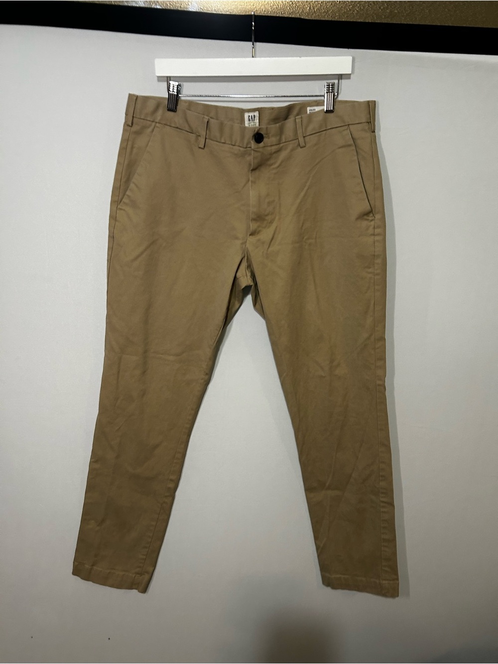 GAP Men’s Skinny Fit Khaki Chino Pants Tan 36x32 - Picture 2 of 5